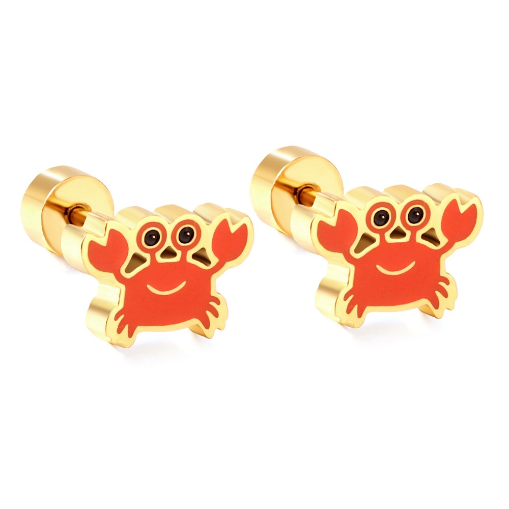 Anting anak dan dewasa karakter titanium anti karat harga grosir bisa cod