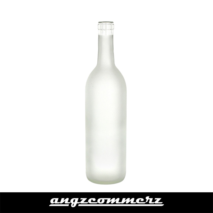 Botol Kaca Frosted Bottle Glass 750ml Shrink