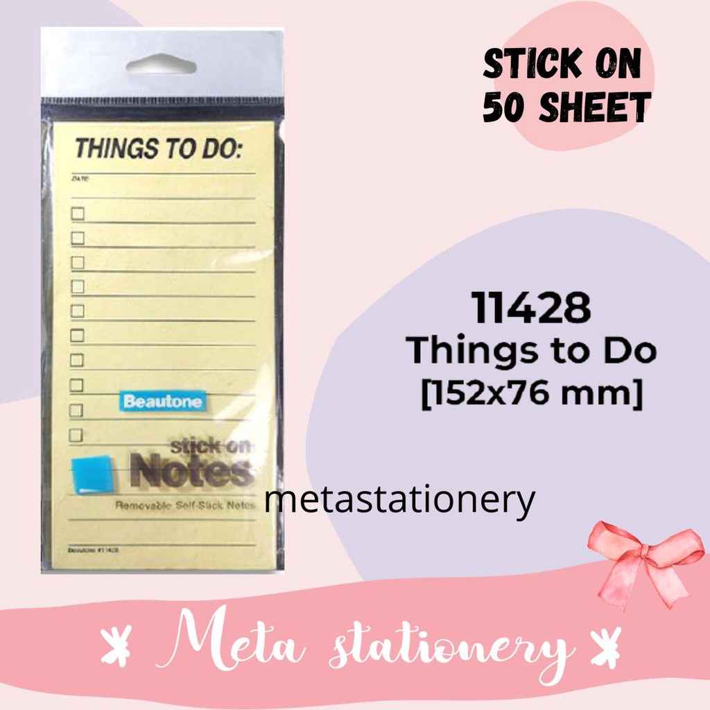 

Memo Stick / Schedule / Planner Notes 11428 Things To Do Stick'N