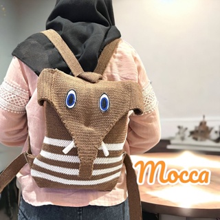 Tas Ransel Rajut Wanita Karakter Dewasa atau Anak