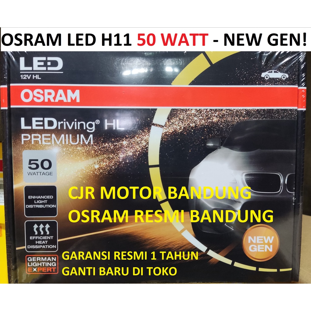 OSRAM LED PREMIUM H11 H16 H8 50 WATT Fog Lamp Lampu Kabut Mobil INNOVA AVANZA YARIS FORTUNER