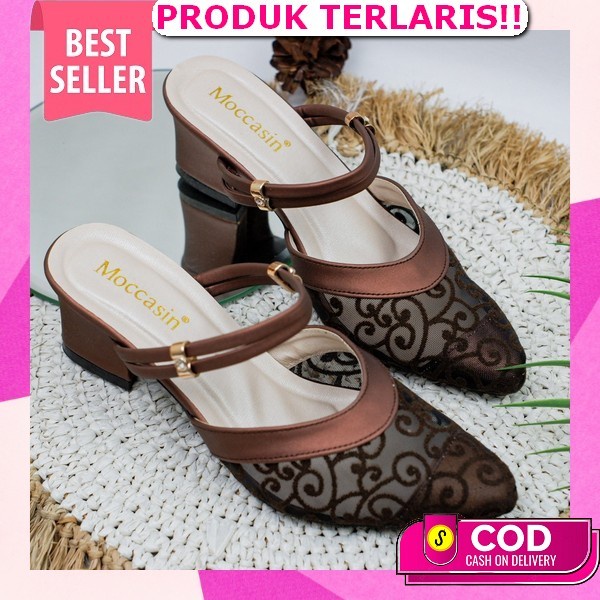 Sepatu Kaca Hak Rendah Wanita Zr Transparent Glass Diamond Vynil Slingback High Heels Premium Import