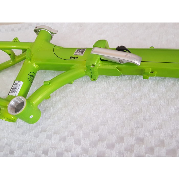 Frame Fork plus Handlepost Fnhon Blast Discbrake Warna Hijau Green