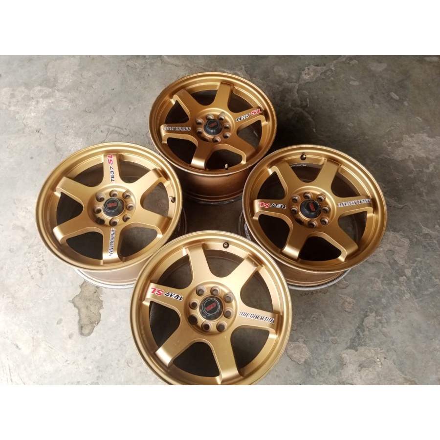 Velg Mobil Bekas Ring 16 Baut 4 TE37 R16X7,5 8X100-114,3