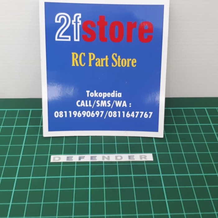 Emblem Decal Sticker "Defender" for Defender Body Traxxas TRX-4 ( lavar stores id )