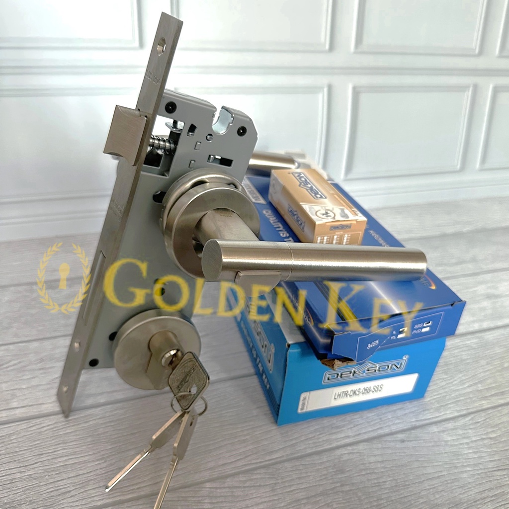 Paket Set Kunci Handle Gagang Pintu Kayu Dekkson Dekson LHTR 0058 DC
