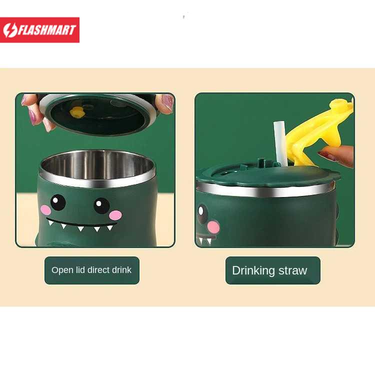 Flashmart Gelas Anak Lucu Double Layer Stainless Insulation 320ML - Y001