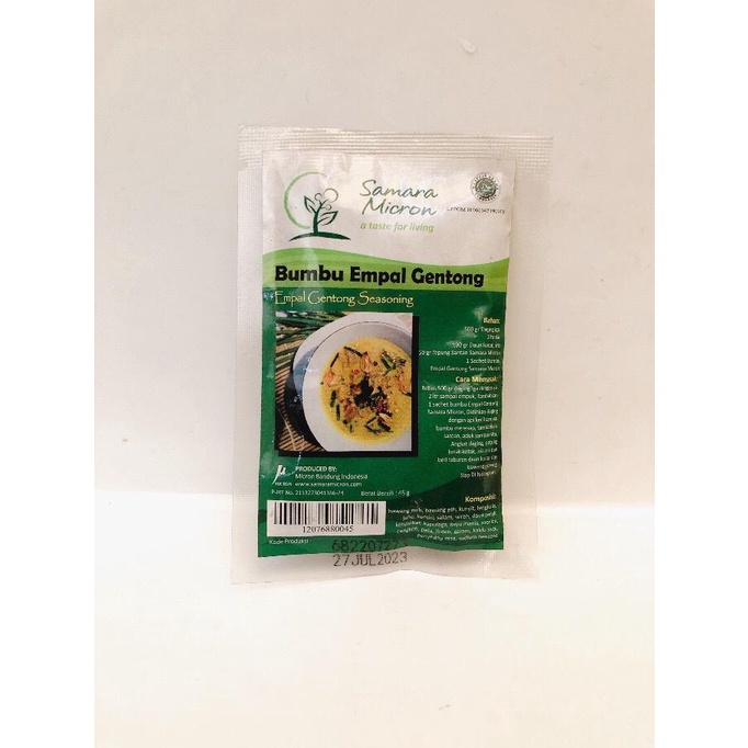 

Samara Micron Bumbu Sachet Bumbu Empal Gentong