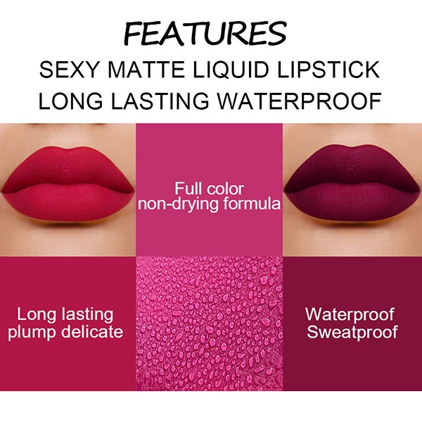 DNM Matte Liquid Lipstick Original / Lipcream Lipstik Cair Waterproof &amp; Long Lasting / TS-110