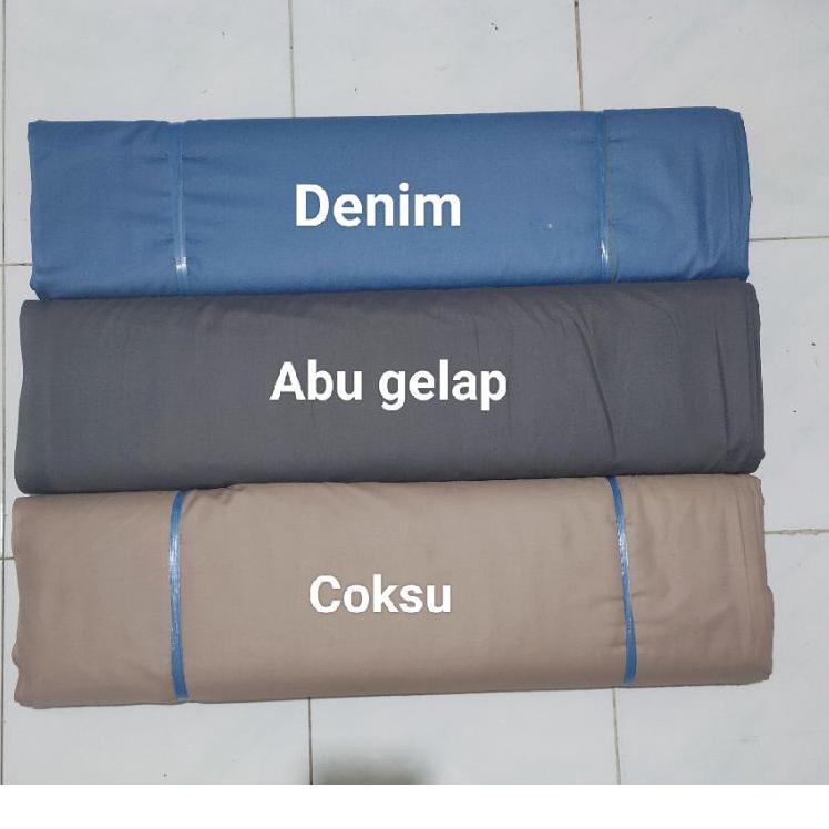 Free Ongkir/ Kain Katun Toyobo Premium / Kain Toyobo Polos / Kain Toyobo Fodu dan Fondu harga per 0,