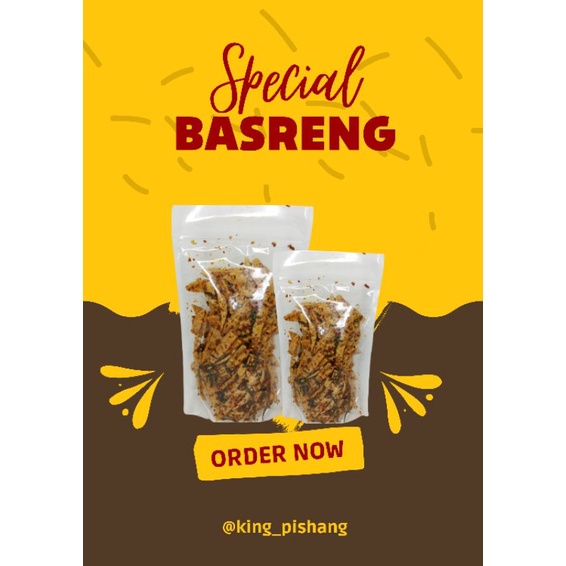 

Cemilan ringan Basreng pedas daun jeruk|| 250g