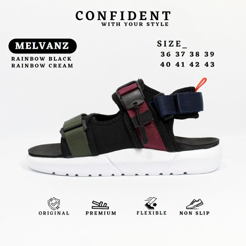 Confident - MELVANZ 01 - Sandal Gunung Pria & Wanita - Sandal Travelling