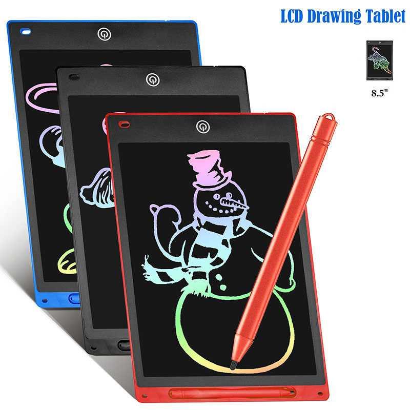 Papan Gambar Digital LCD Drawing Graphics Tablet Colorful 8.5 Inch - RO85 - Blue