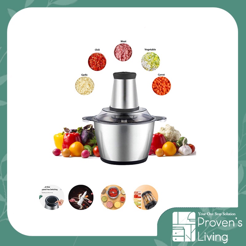 Blender Daging Stainless 4 mata pisau / Blender Pengiling Daging