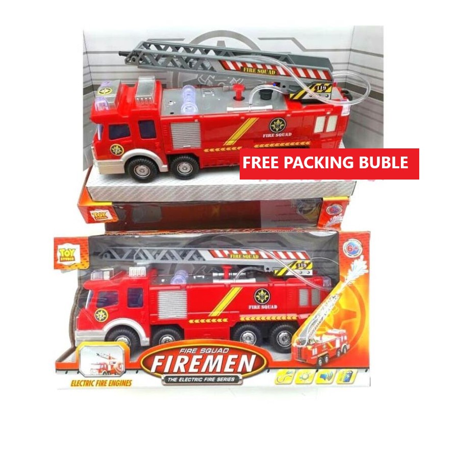 Mobil Pemadam Kebakaran Fire Truck bisa semprot air bump and go - Kado Ulang Tahun