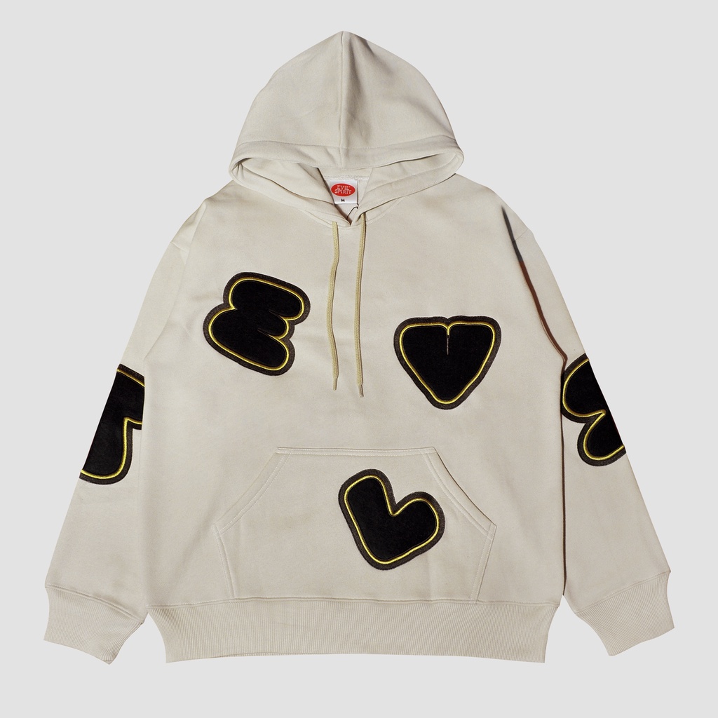 EVILSPIRIT HOODIE - WORDS CREAM UNISEX