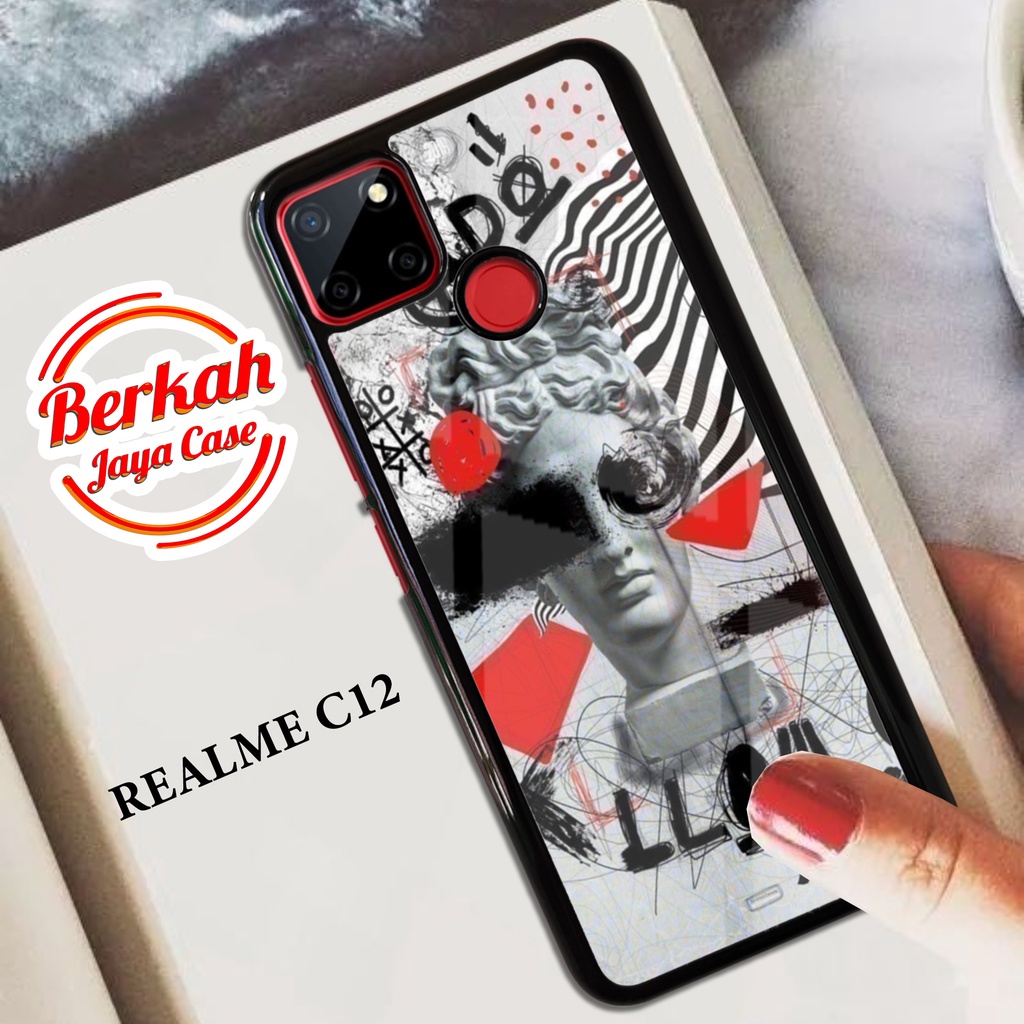 Case REALME C12 Casing REALME C12 Case ABSTRAK Casing Terlaris Case Keren Casing Hardcase premium Ca