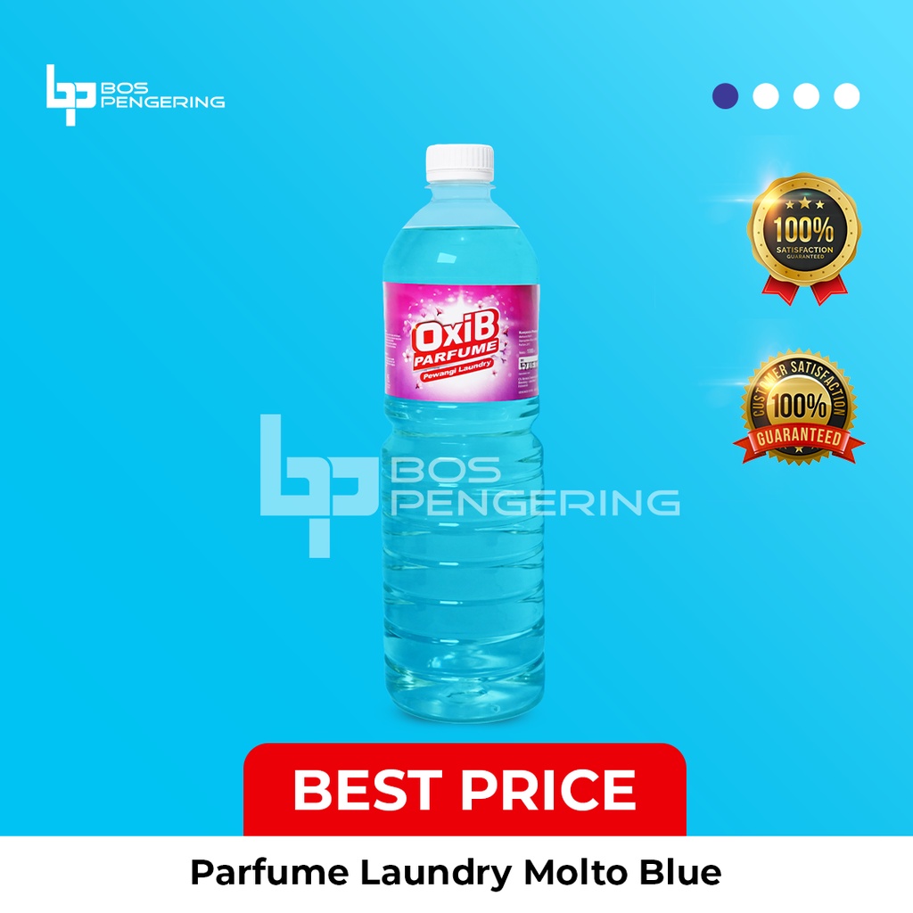 Pewangi Pakaian Laundry - OxiB Parfum Aroma Molto Blue 1 Liter Kualitas Terbaik