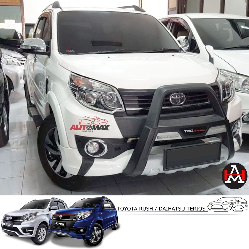 Tanduk / Bemper Depan Rush New / Terios New 2015 - 2017 Model TRD Sportivo + LED DRL