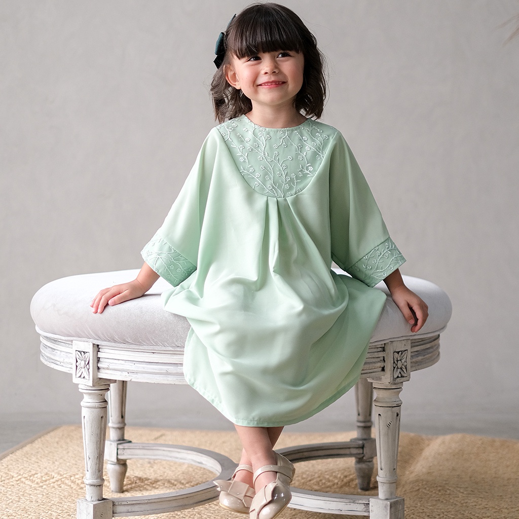 Baju Bayi Dress Kaftan Lebaran Anak Raya Kaftan 0 6 18 Bulan 1-4 Tahun