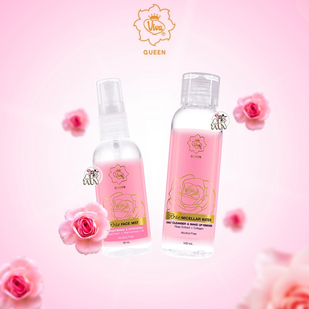 VIVA QUEEN ROSE SERIES ( FACE MIST / MICELLAR WATER ROSE )