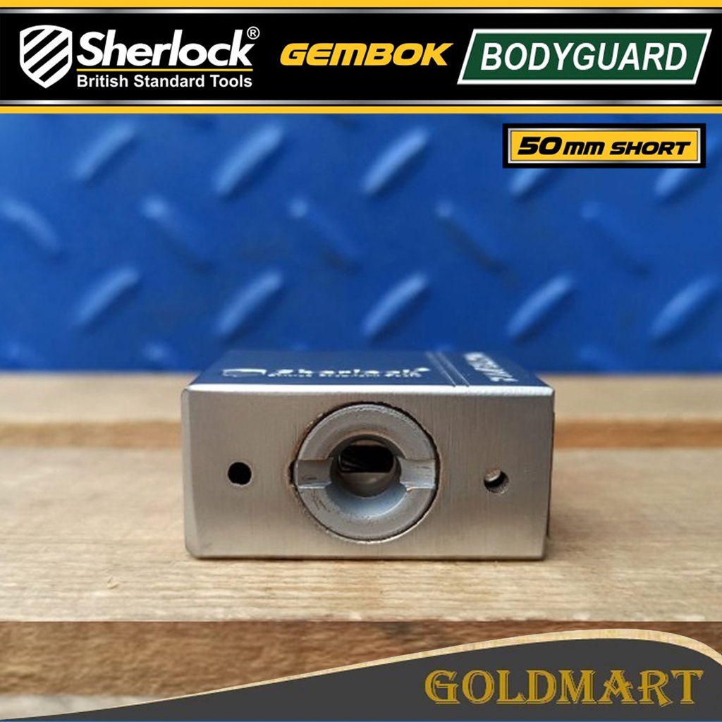 Gembok Bodyguard 50 mm Pendek Original Sherlock Anti Maling