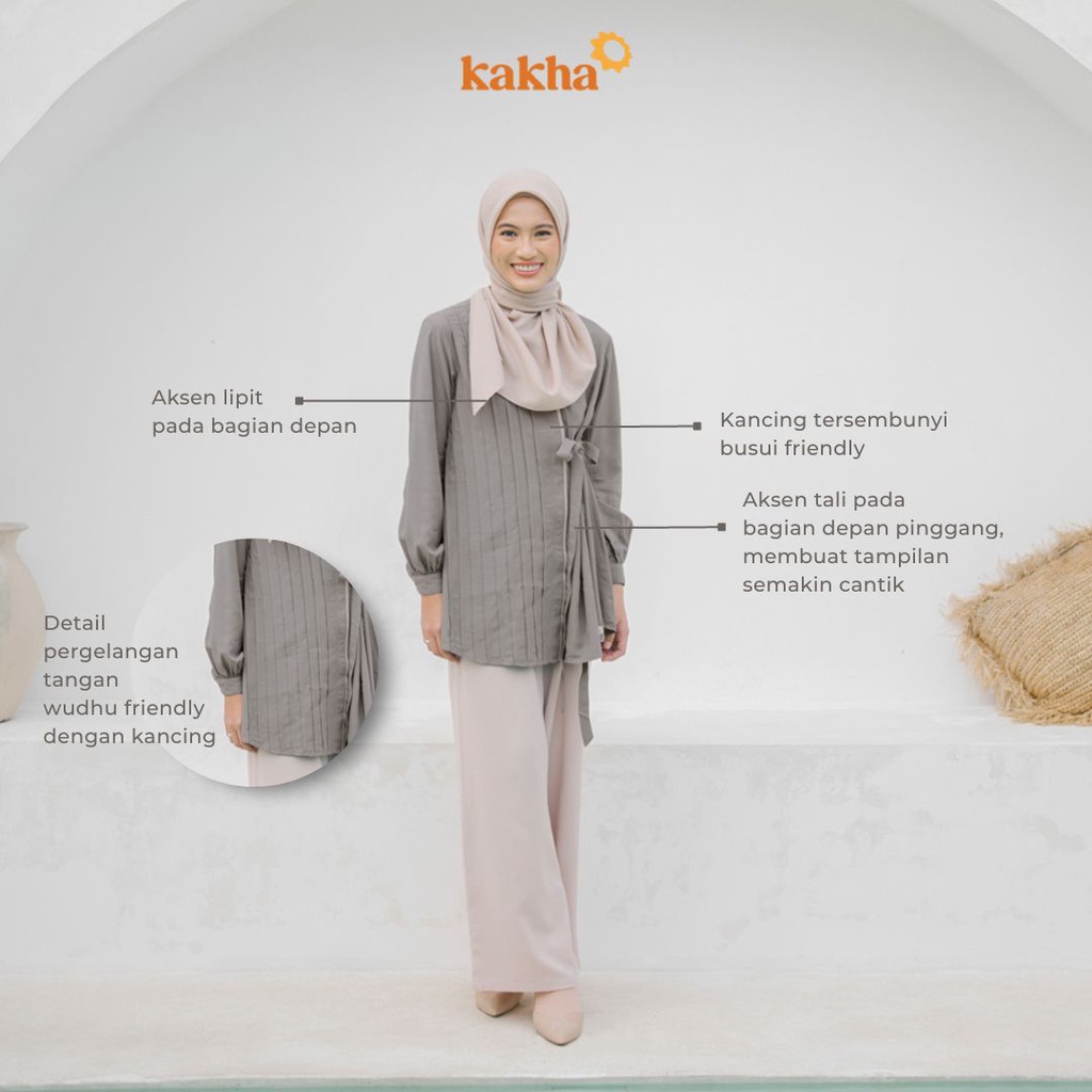 Kakha - Sarimbit Keluarga mandalika (A) / Baju couple keluarga / Sarimbit Keluarga / Baju muslim couple-Blouse Ibu