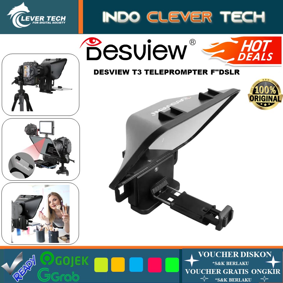 Desview T3 Teleprompter for DSLR MIRRORLESS Camera