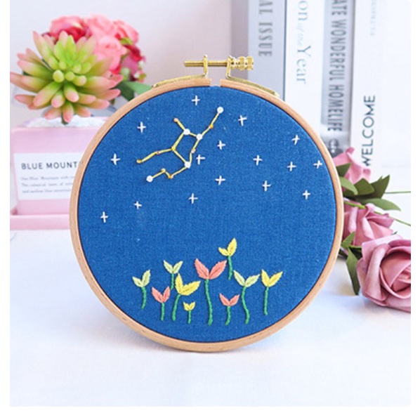 Embroidery Sulam Zodiak Kit Marterial Package Cross Stitch Bordir Handmade Bahan Material Creative handicraft DIY