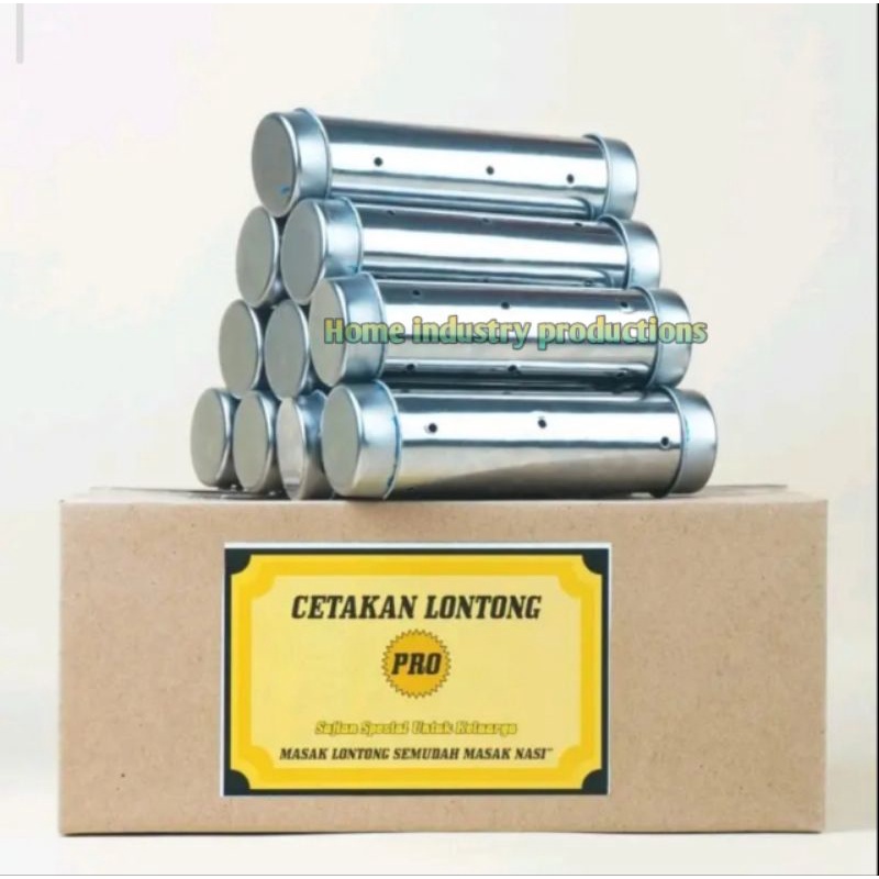Cetakan lontong pro full stainless isi 12 pcs / cetakan buras
