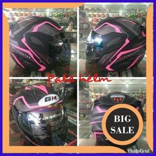 HELM GM FIGHTER GV2 BLACK PINK DOFF 1M4R23 suku cadang
