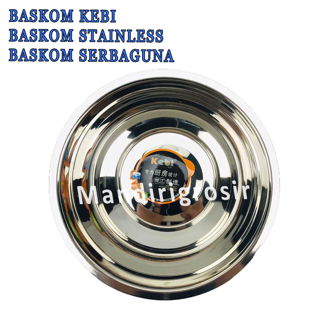 Baskom Stainless* Baskom Kebi* Baskom Serbaguna* 20cm