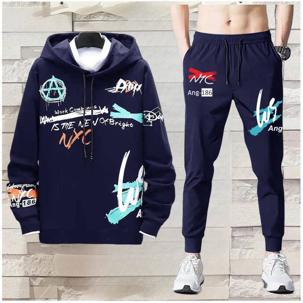 BISA COD/JHOSE/STELAN NYC/SET HOODIE DAN CELANA JOGGER/TERLARIS