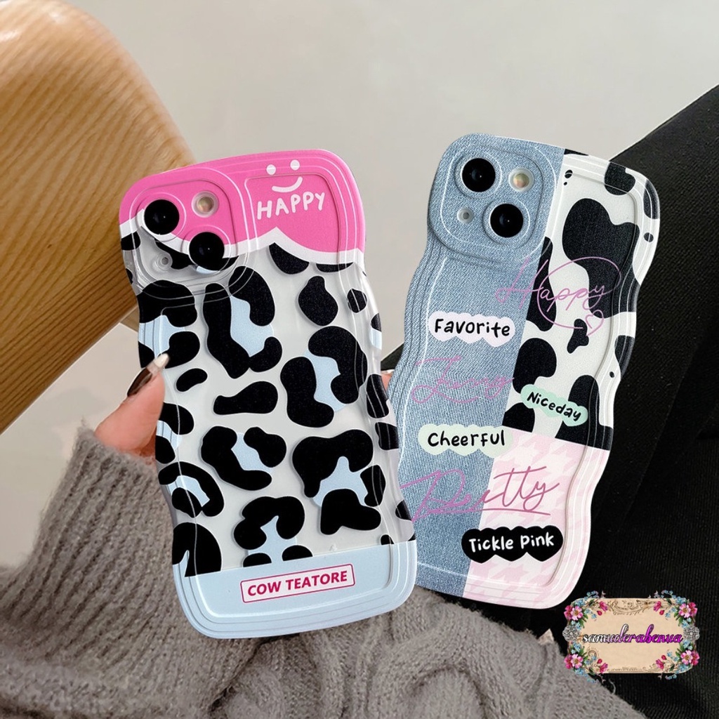 SS802 SOFTCASE PATCH DENIM LEOPARD FOR IPHONE 7 8 7+ 8+ X XS XR XS MAX 11 12 13 14 PRO MAX SB4930