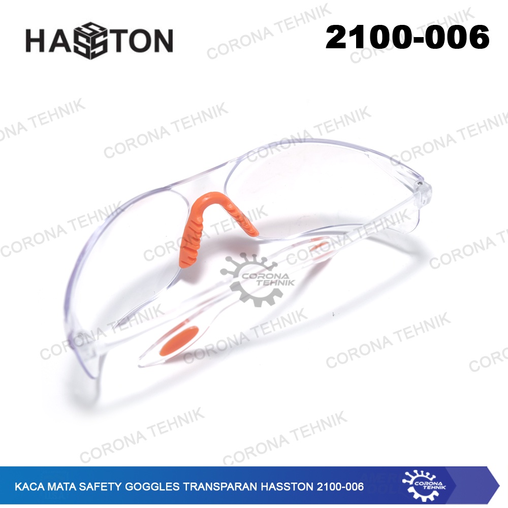 Transparan Hasston 2100-006 Kaca Mata Safety Goggles