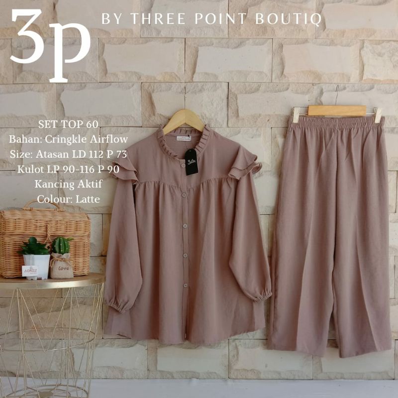 SETELAN TOP 60 3POINT | SETELAN PANJANG WANITA