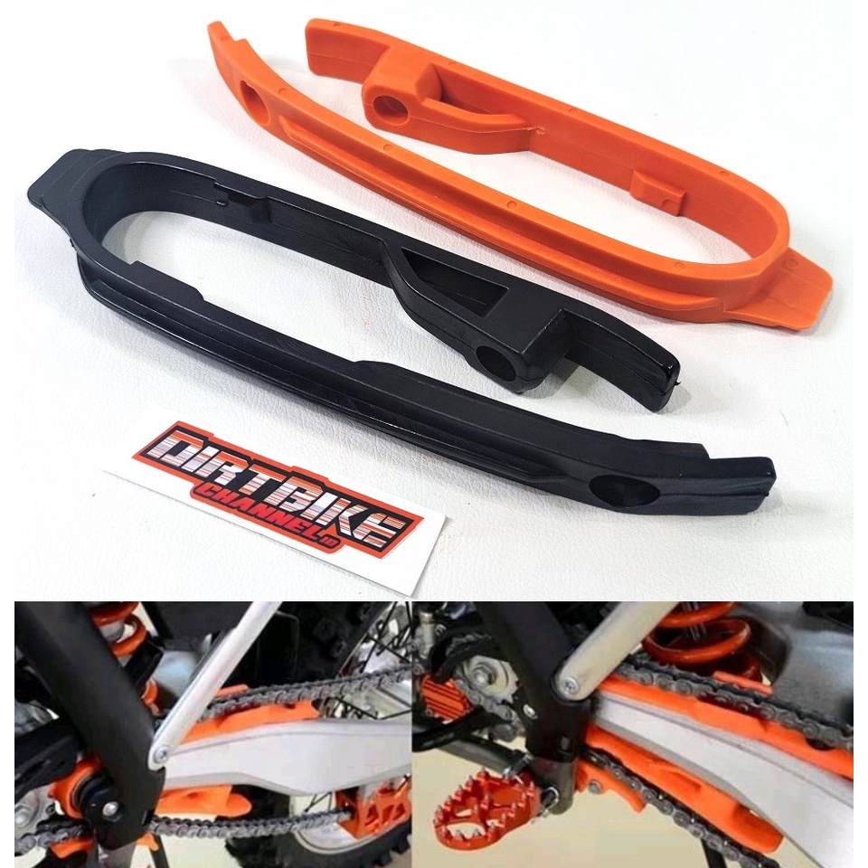 Karet Swing Arm Chain Slider KTM Husqvarna KLX CRF Dtracker Arm Model KTM