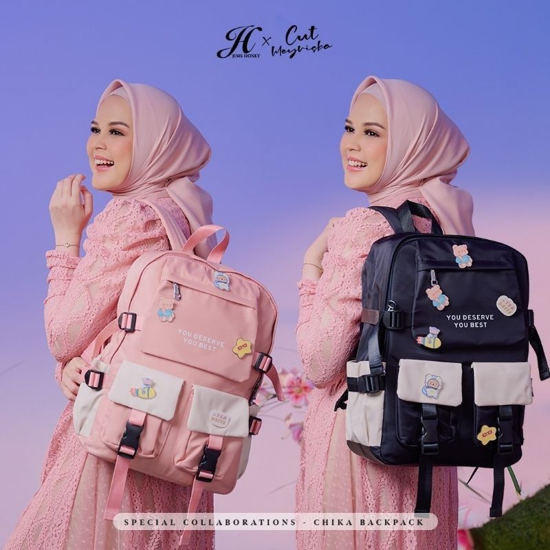 JIMSHONEY JH CHIKA BACKPACK tas ransel sekolah, tas remaja, tas ransel besar