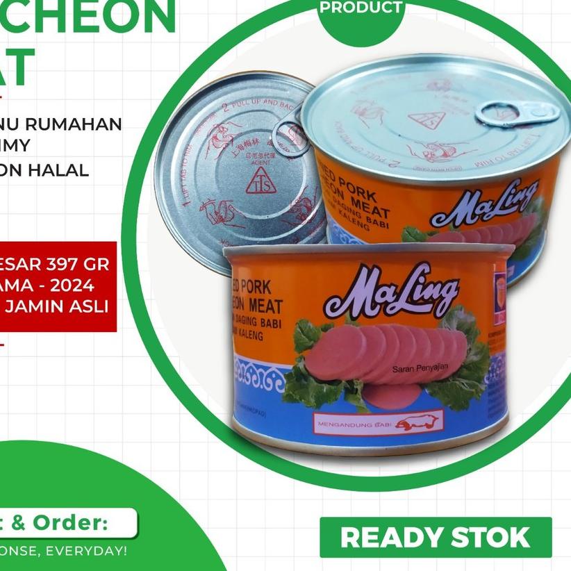 

۝ MALING TTS 397 GRAM / MA LING CANNED PORK - NON HALAL ✺