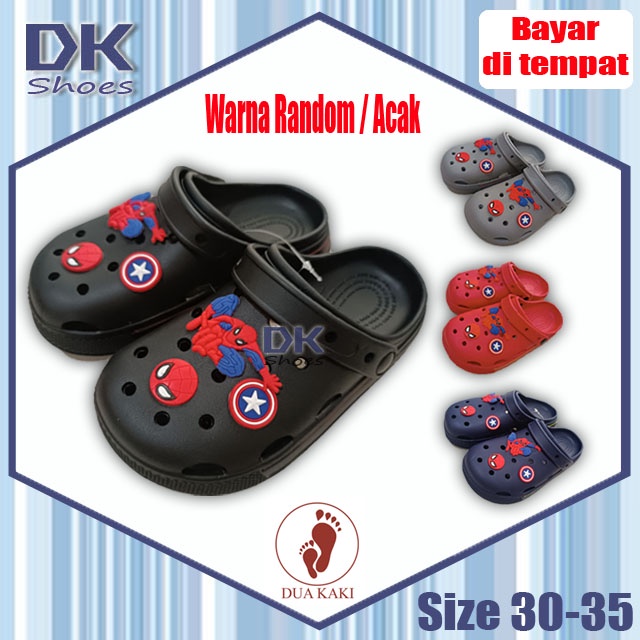 Dua Kaki 231 30-35 Sandal Baim Anak / Sepatu Kodok / Sandal Superhero / Sandal Anak / Bakpao