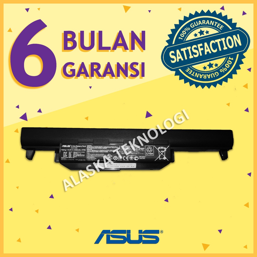 Original Baterai Laptop ASUS P45A P45V P55 P55A P55V Pro45 Pro45V Q500 Q500A R400 R400A R400D R400N 
