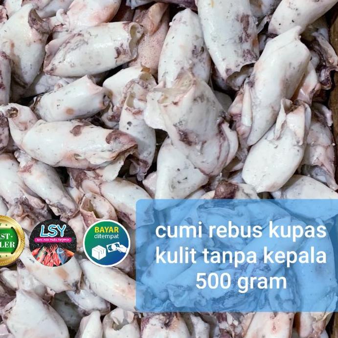 

۞ ikan asin cumi rebus kupas kulit tanpa kepala 500gram ▲