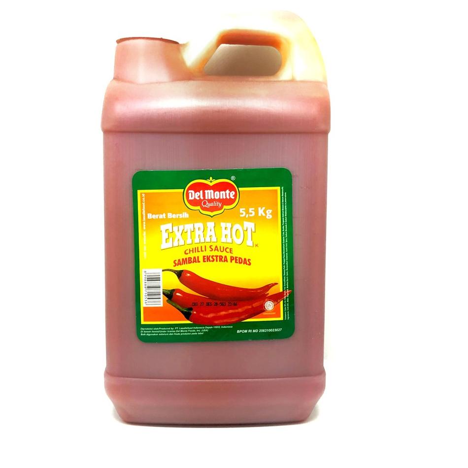 

♧ DELMONTE SAUS SAMBAL GALON EXTRA HOT 5,5KG ←