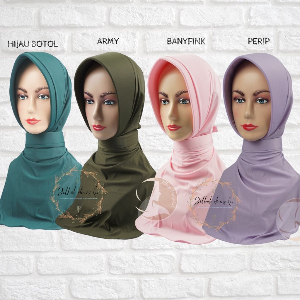 JILBAB DINAS (ARMY/PERIP/BABYPINK/HIJAU BOTOL)
