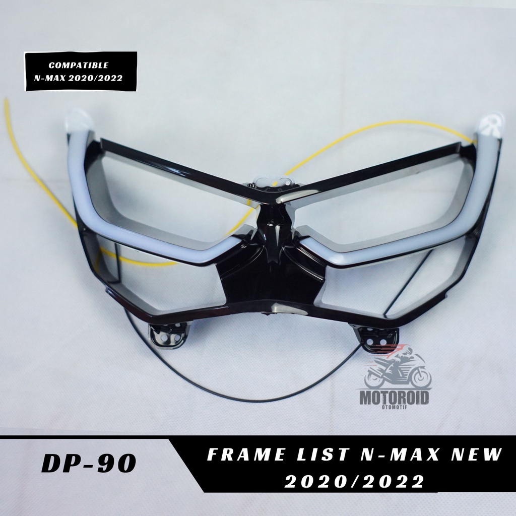 Lampu Alis DRL Depan Nmax New RGB Plus Frame Nmax Lampu Senja 2020 2021 2022