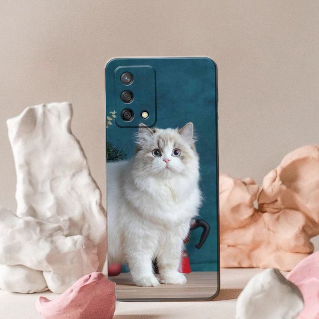 Case Hp OPPO A95/OPPO A74 4G  -  [Fashion Case Kucing Cute] - PICKS STORE - Softcase Kesing Hp OPPO 