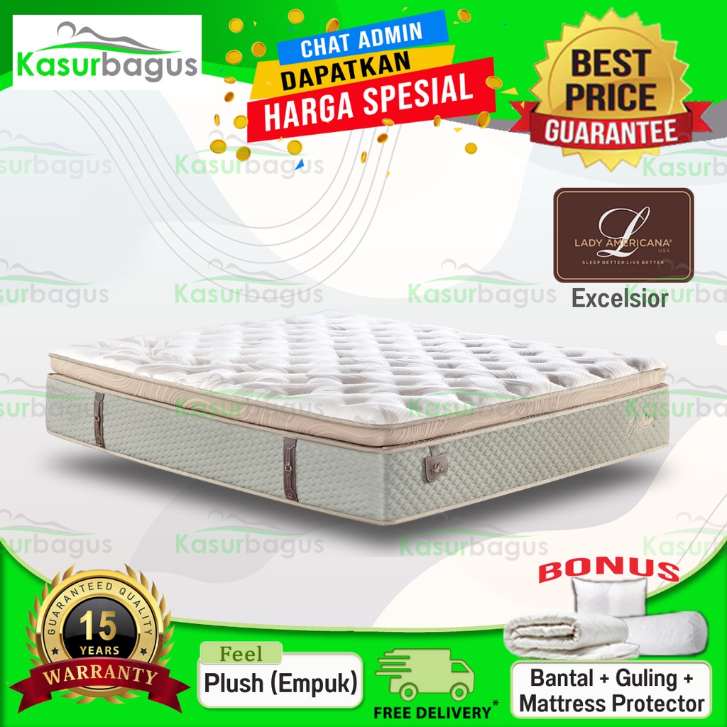 Lady Americana Kasur Springbed Excelsior - Hanya Kasur 180x200