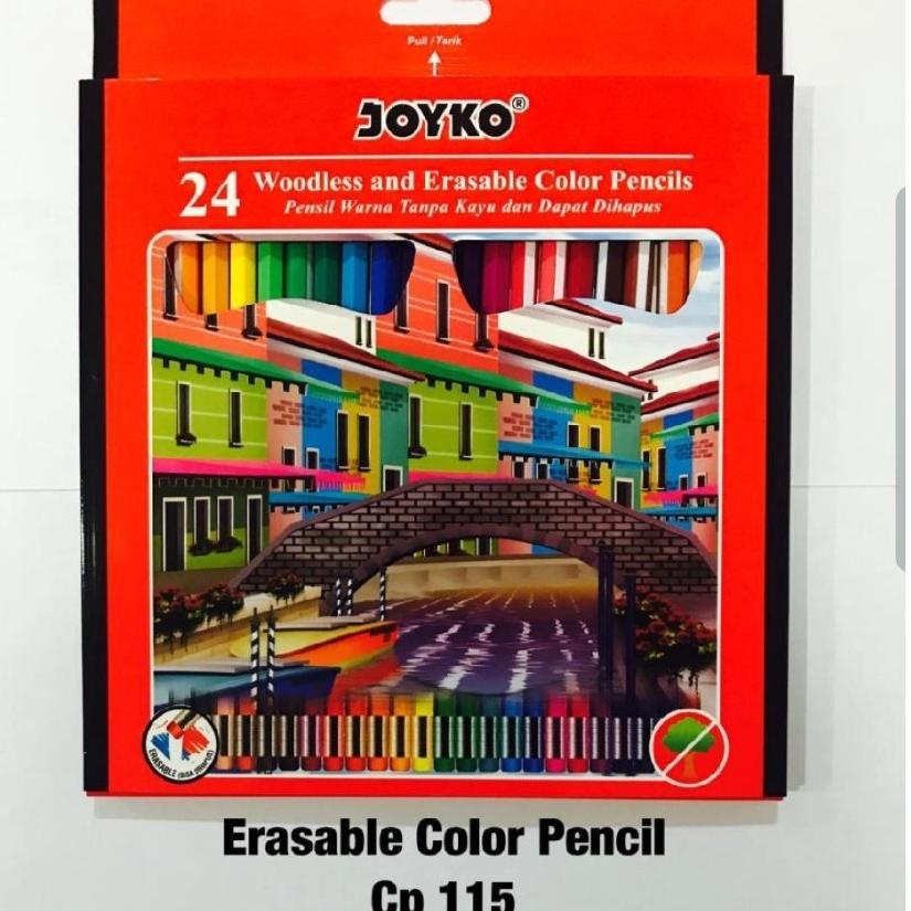 

Ready Stok JOYKO CP-115 Pensil Warna 24 Warna Bisa Di Hapus JOYKO Erasable serbuuu !
