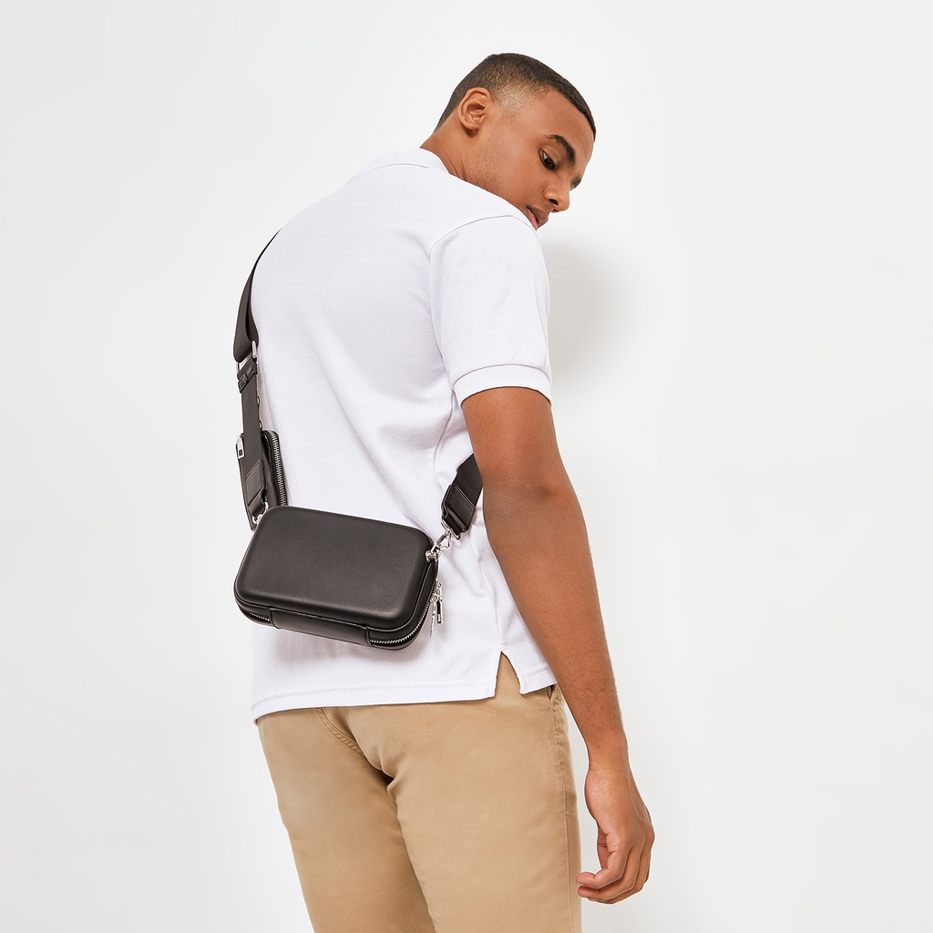 Sundays Attire - OMEGA Smooth Leather Sling Bag / Multiway Bag/ Multi Pochette