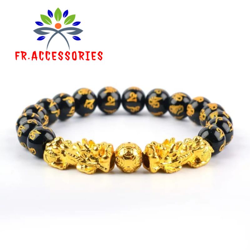 GELANG PIXIU  DOUBLE GELANG BATU MANTRA BUDHA